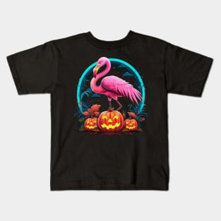 Flamingo Halloween Kids T-Shirt